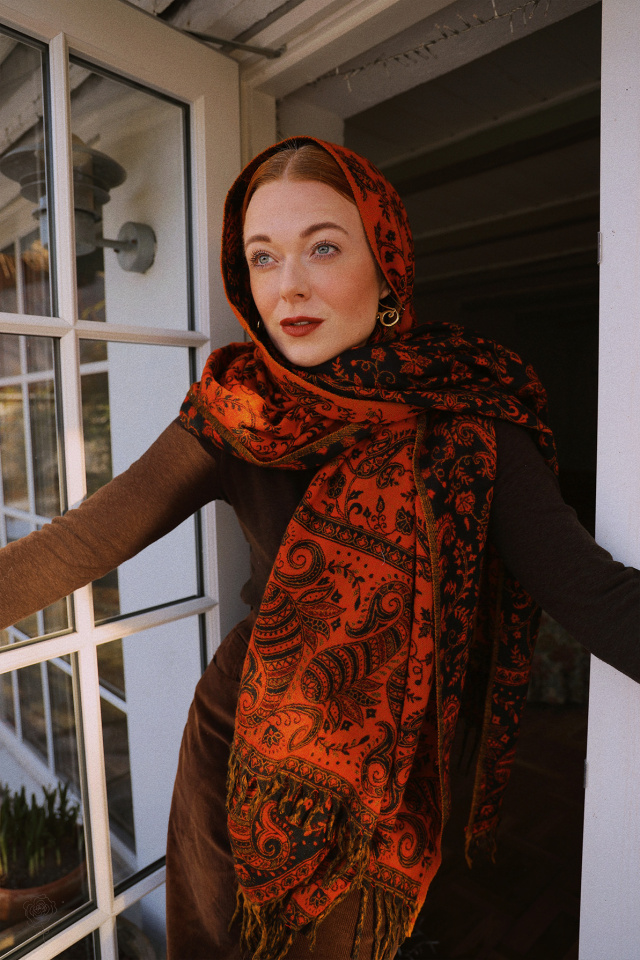 Spicy Pumpkin Scarf &amp; Blanket 