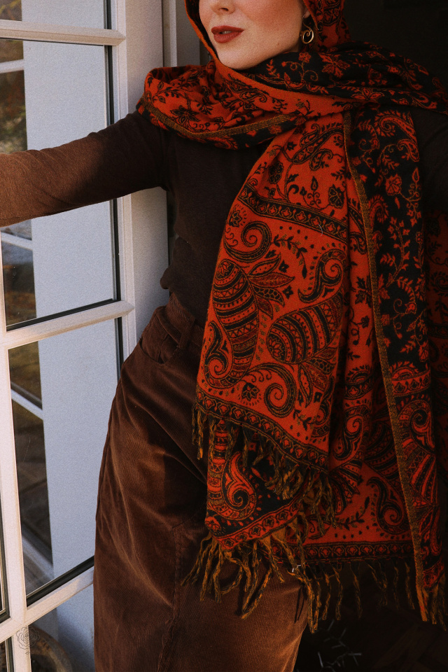 Spicy Pumpkin Scarf &amp; Blanket 