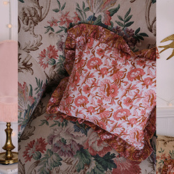 Spring Blossom Frilly Pillow Covers 