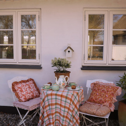Spring Blossom Frilly Pillow Covers 