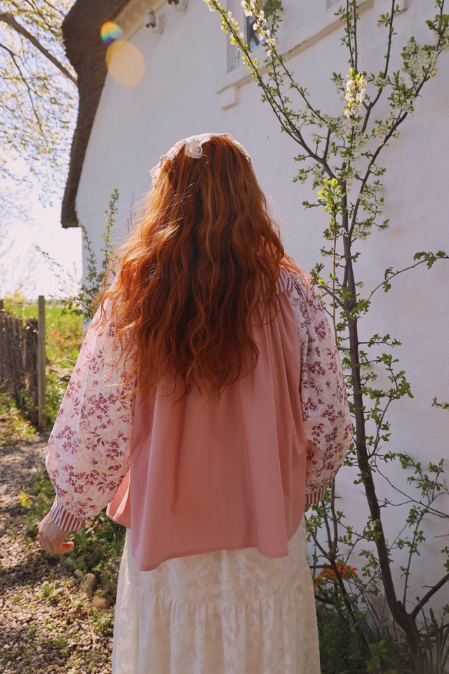 Spring Blossom Plum Blouse | S/M