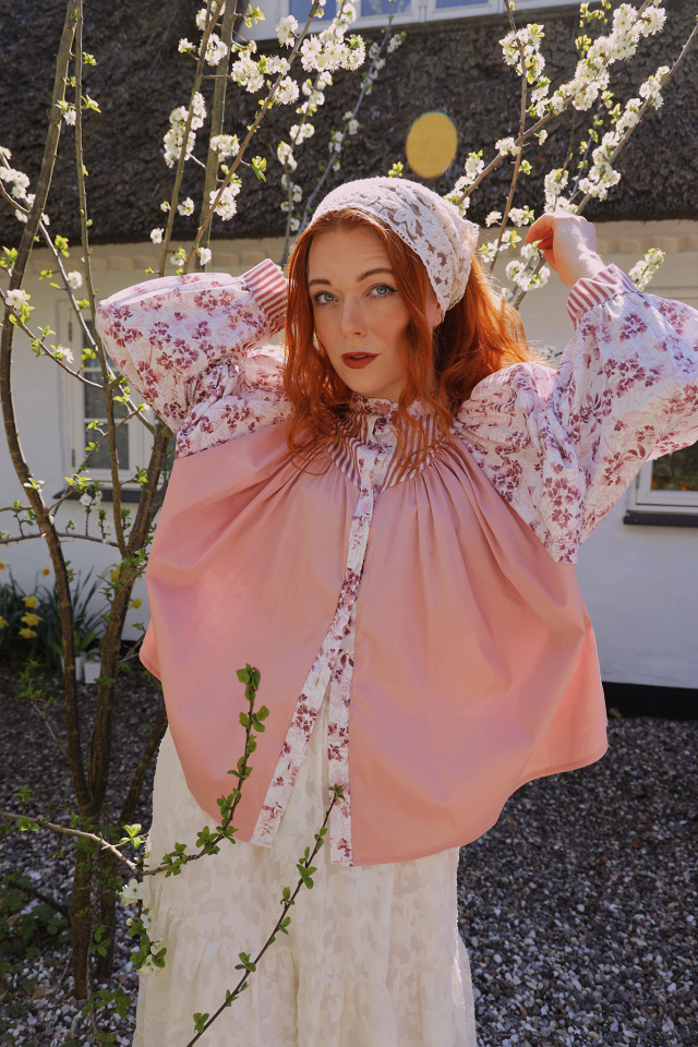 Spring Blossom Plum Blouse | S/M
