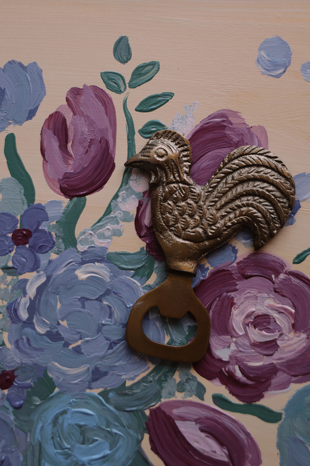 Spring Hen Metal Bottle Opener