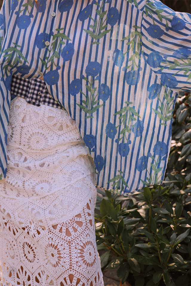 Spring Picnic White Skirt 