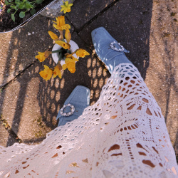 Spring Picnic White Skirt 