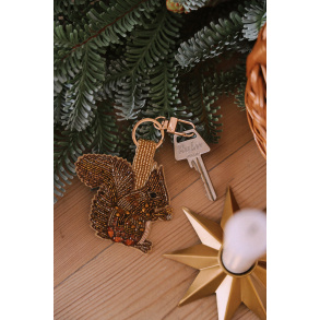 Beaded Squirrel Keychain or Bagcharm 
