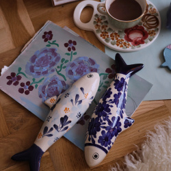 A Pair of Handpainted Fish | Wall Decorations 