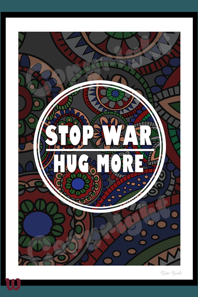 Stop War Hug More - Poster