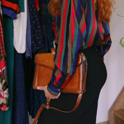 Striped Elegant Vintage Blouse | M/L