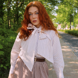 Boho Bow Office Blouse 