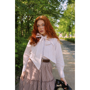 Boho Bow Office Blouse 