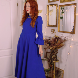 Stunning Blue Vintage Dress | M