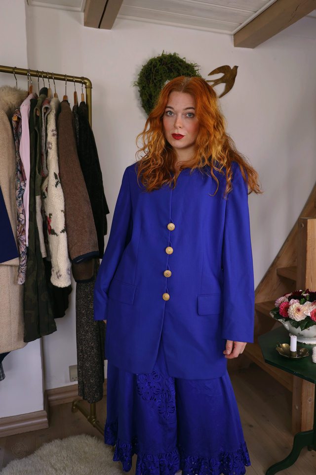 Bold Blue Vintage Blazer | L