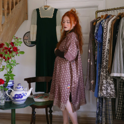 Rustic Brown Shimmer Kaftan | XL