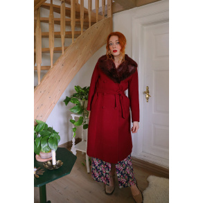 Burgundy Beaut' Vintage Wool Coat | M