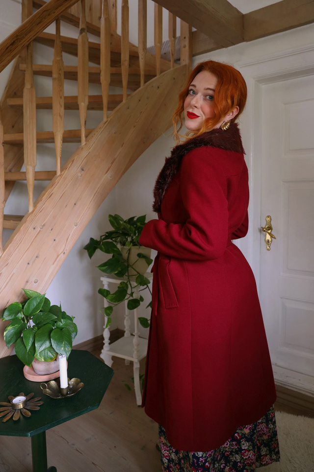 Burgundy Beaut' Vintage Wool Coat | M