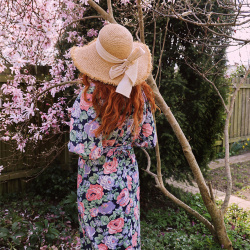 Lilac Romantic Rose Vintage Maxi | S