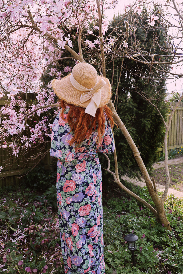 Lilac Romantic Rose Vintage Maxi | S