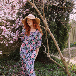 Lilac Romantic Rose Vintage Maxi | S