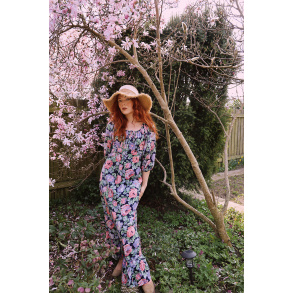 Lilac Romantic Rose Vintage Maxi | S