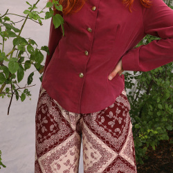 Elegant Plum Vintage Blazer | S/M