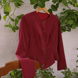 Elegant Plum Vintage Blazer | S/M