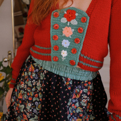 Rita's Red Knitted Dream Sweater