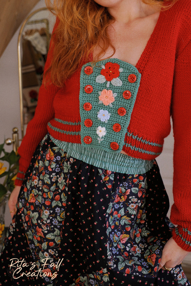 Rita's Red Knitted Dream Sweater