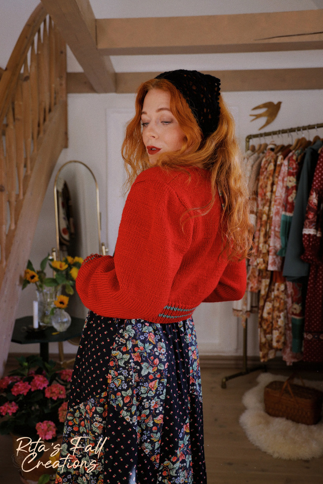 Rita's Red Knitted Dream Sweater