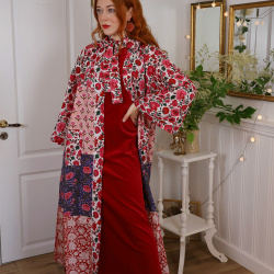 Stunning Red Velvet Maxi Dress | M