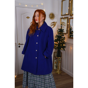 Stunning Blue Vintage Coat | M/L