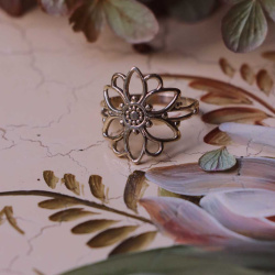 Sunflower Brass Ring 