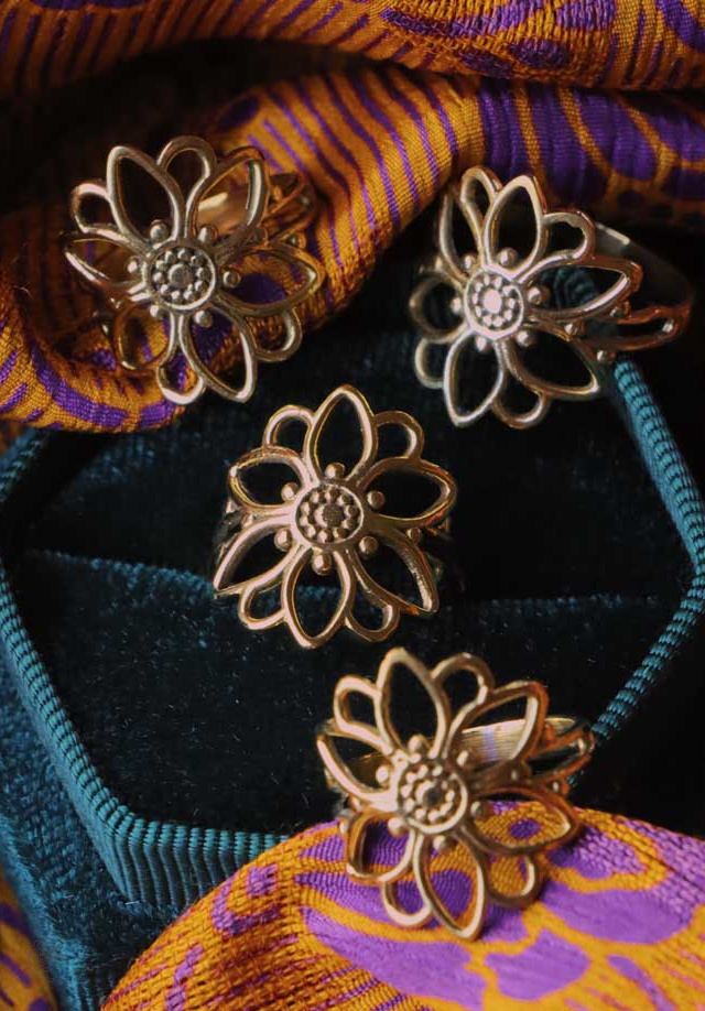 Sunflower Brass Ring 