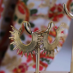 Sunshine Earrings | Silver &amp; Brass