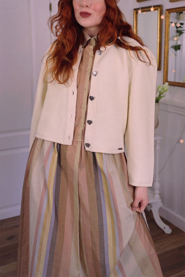 Super Light Yellow Vintage Cardigan | S