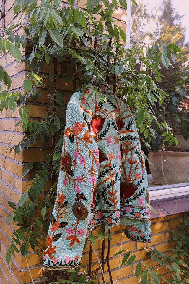 Green Suzani Floral Jacket 