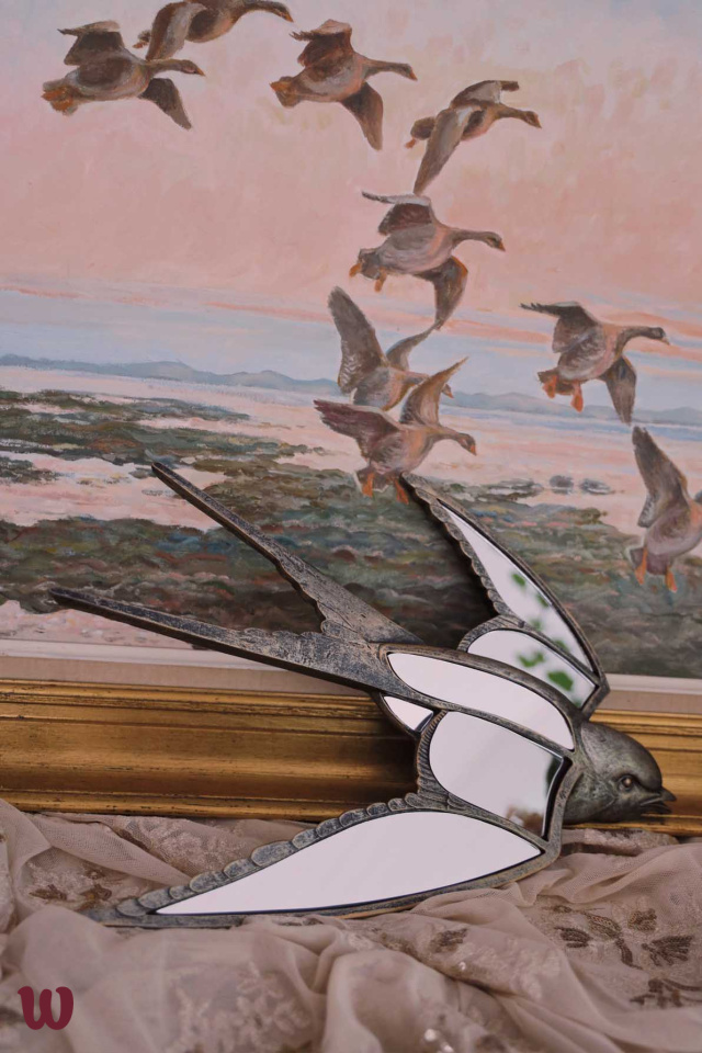 Swallow Mirror Wall Decoration