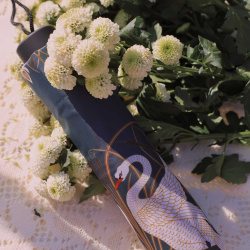 Swan Art Folding Umbrella 