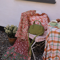 Spring Blossom Frilly Pillow Covers 