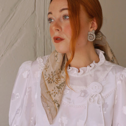 Pearl Swirl Shell Earrings 