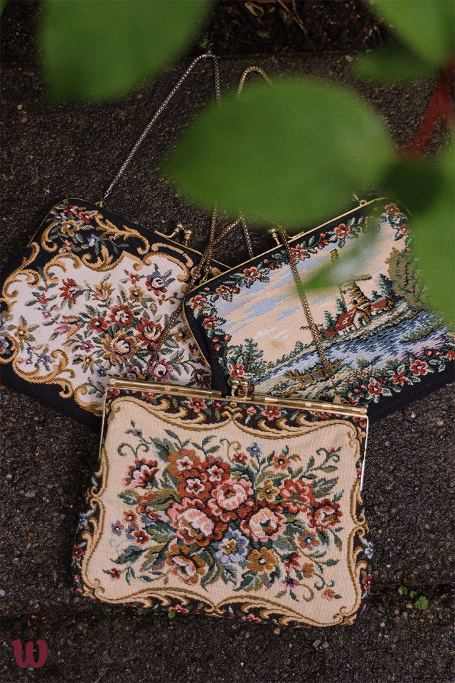 Warm Floral Tapestry Bag 
