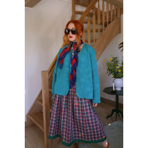 Teal Green Elegant Vintage Jacket | L/XL