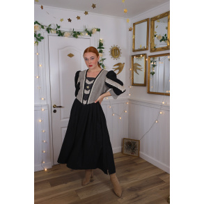 Stunning Thick Cottagecore Vintage Dress | M