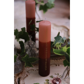 Three Shades Christmas Count Down Candle