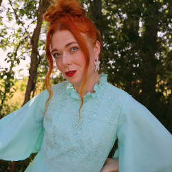 Dreamy Turquoise 70's Vintage Maxi | S