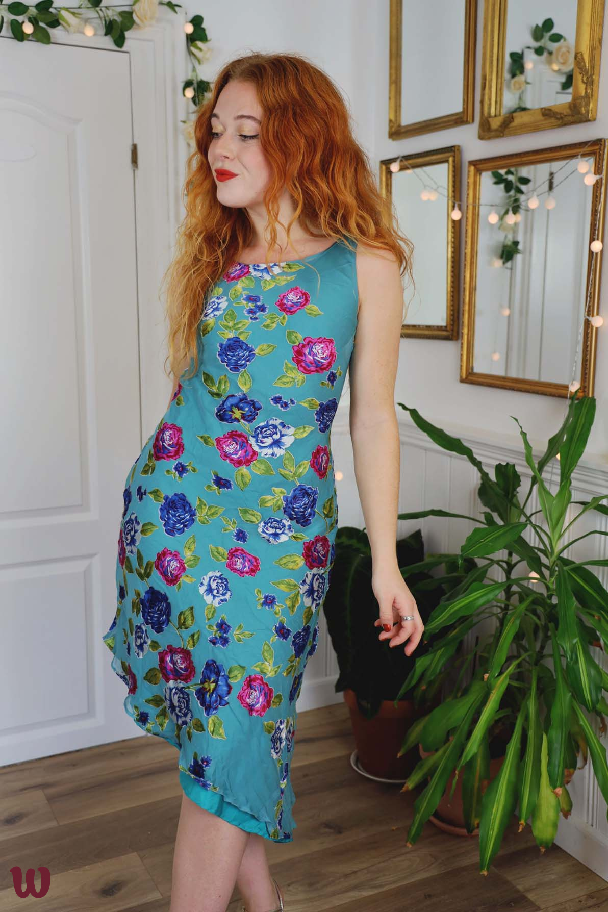 vintage turquoise dress