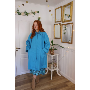 Turquoise Trenchcoat Rain Coat | XXL
