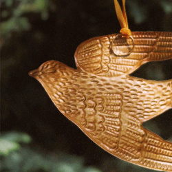 Small Brass Bird Wall Hanging