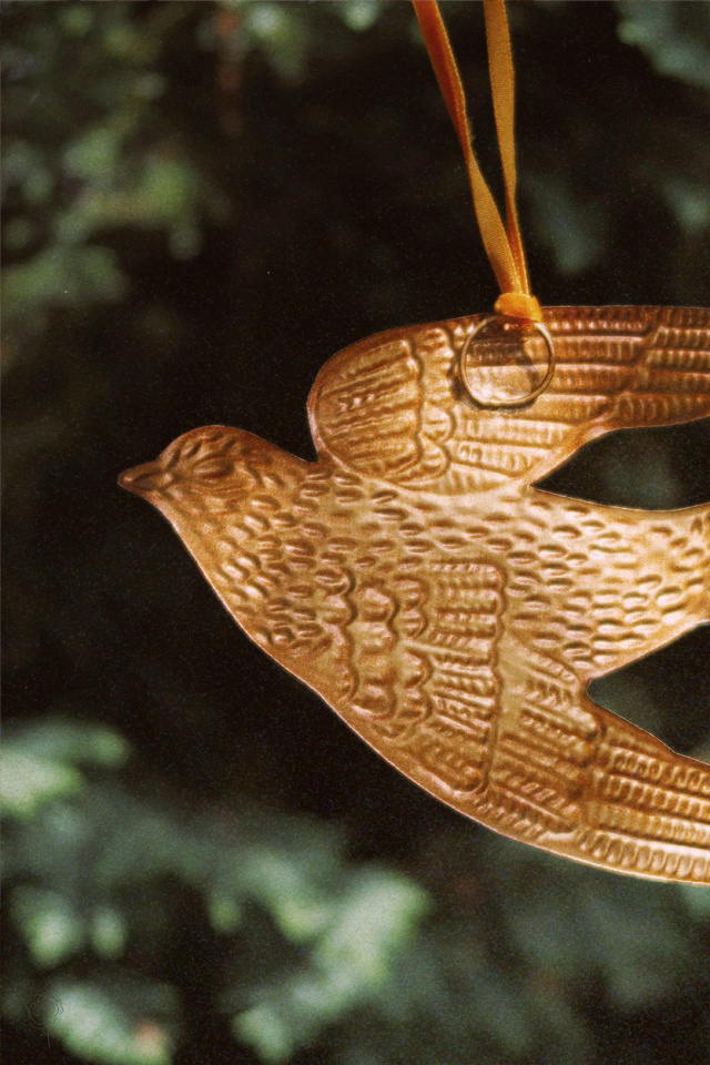 Small Brass Bird Wall Hanging