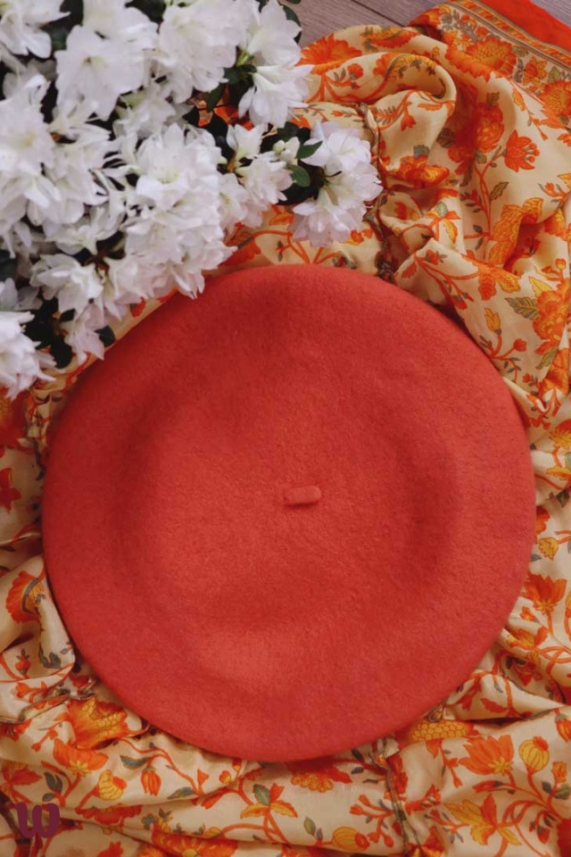 Warm Orange Beret